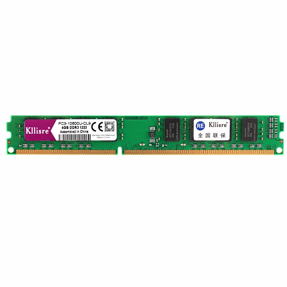 Kllisre DDR3 4GB Ram 1333 1600 No ecc настольная Память dimm