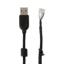 Прочный нейлон плетеный линии кабель для мыши Замена провода для logitech Мышь GB376