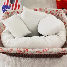 OUTAD 4 шт./компл. подушка для фотографирования новорожденных корзина наполнитель ребенок пшеничный пончик принадлежности для фотосъемки позирует beanbag студия декоративная наволочка