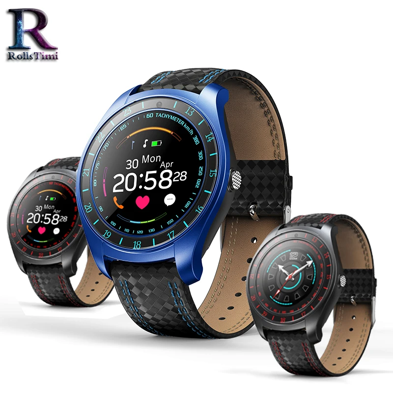 

RollsTimi Heart Rate Monitor Smart Watch with Touch Screen Support Sim Card digital watch Fitness Tracker Camera wrist watch men
