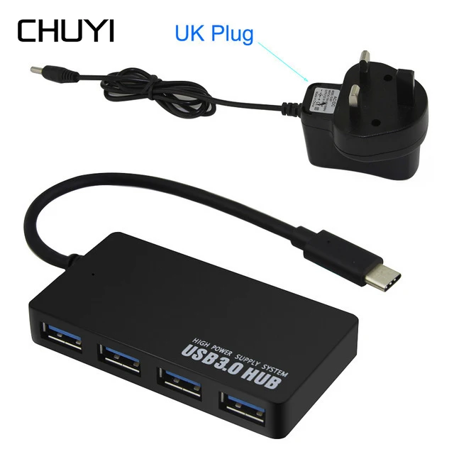 Special Price Type C USB Hub 3.0 Portable 4 Port USB C Hub with EU AU US UK Power Adapter USB Hub Splitter for PC Laptop accessories Computer Special Price Type C USB Hub 3.0 Portable 4 Port USB C Hub with EU AU US UK Power Adapter USB Hub Splitter for PC Laptop accessories Computer