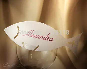 

30pcs Christening Place Cards (20+) Holly Communion Decorations, Jesus Fishpc001