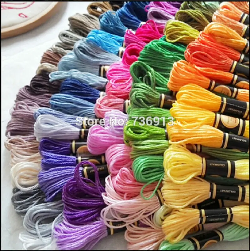 

Total 500 Pieces Embroidery Thread Floss Yarn--Similar DMC