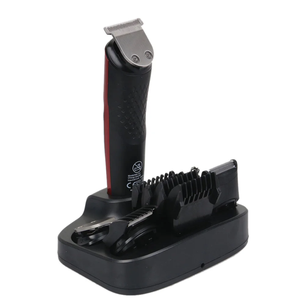 Máquina de Corte Cortador de Cabelo de Precisão Clipe de Cabelo 5 em 1 Kemei Profissional Cabeleireiro Barbeador Recarregável Navalha Barba Nariz Aparador 5 aparador cortador de cabelo de precisão clipe de cabelo