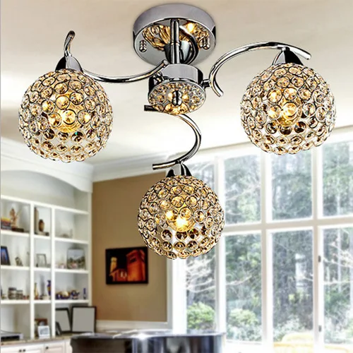 

Modern LED Crystal Chandelier 3 Round Stainless Steel Pendant Lamp Luster Light Restaurant Droplight E27 lamp 110V-260V WCL018