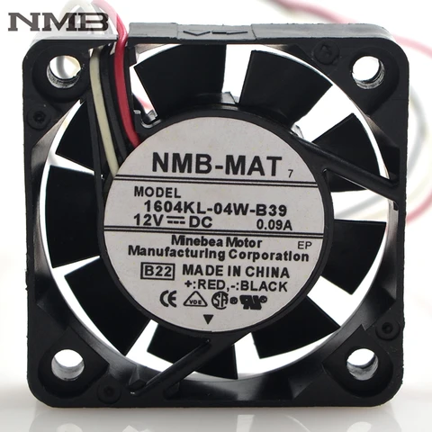 For NMB 1604KL-04W-B39 4cm 4010 12V 0.09A drive cooling fan