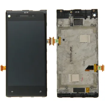 

LCD Screen and Digitizer Full Assembly with Frame for HTC 8X