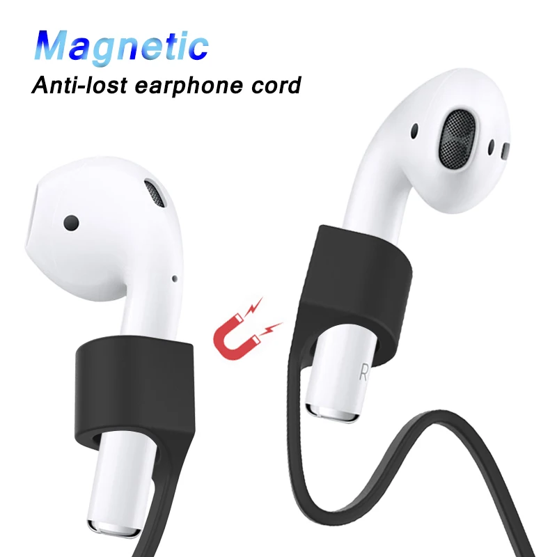 

For Apple Airpods Protective Rope Earphone Cable Cord Strap Anti Lost Magnetic Loop String Rope for Air Pods