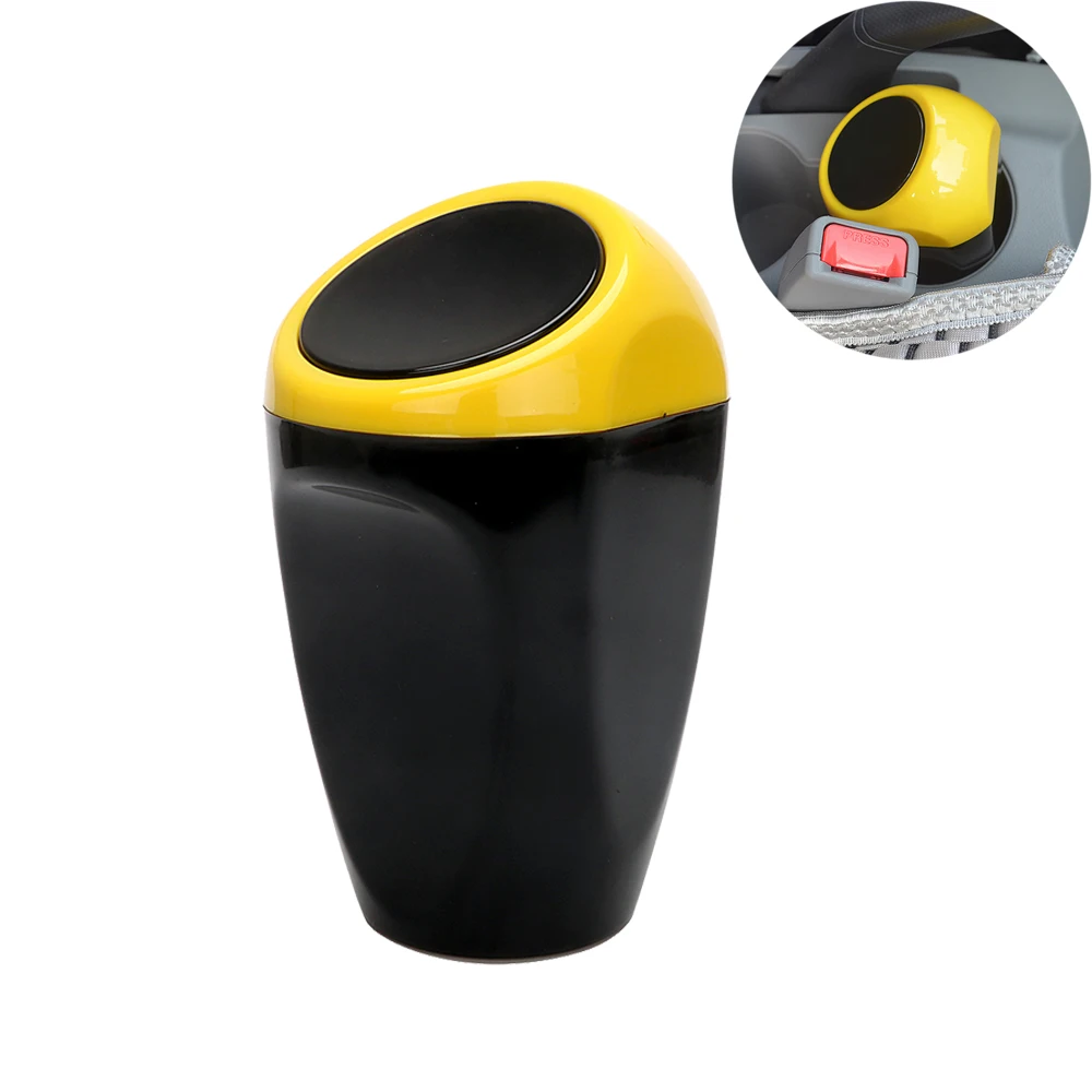 Car Trash Bin Garbage Dust Case Box Auto Rubbish Dustbin Can Bucket
