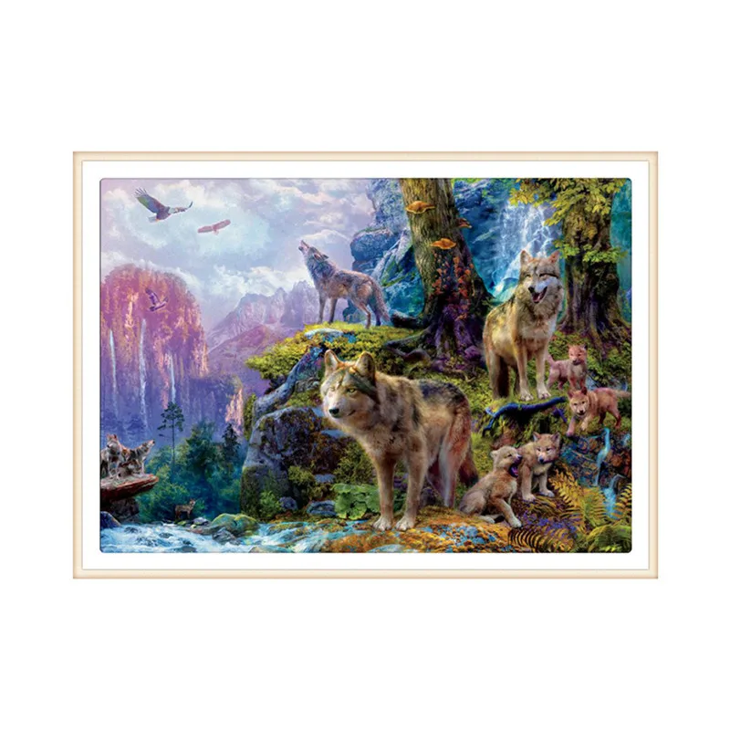 

5D DIY Diamond Painting Animal Pattern Diamond Cross Stitch Crystal Round Diamond Mosaic