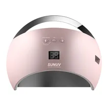 SUN6 умный портативный 48 Вт лампа для ногтей светодиодный сушилка с УФ-лампой металлический Нижний ЖК-таймер для отверждения УФ гель-лака инструменты для ногтей