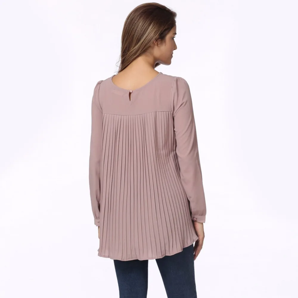 5XL размера плюс шифоновые женские блузки с длинным рукавом Весенние повседневные