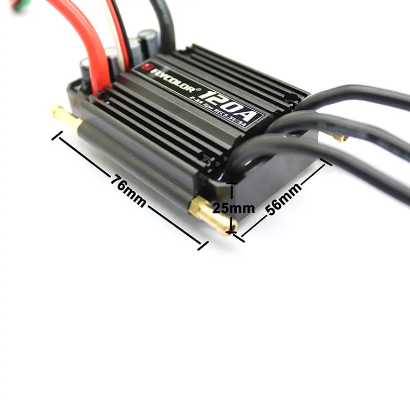 Speed Control Stand Brushless ESC 2-6S Lipo BEC 5.5V/5A Flycolor 90A 120A 150A Control Stand for C Boat F21267/71 2