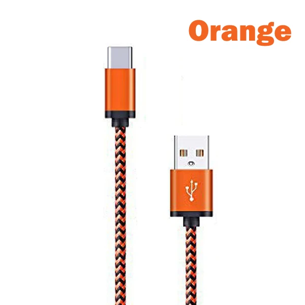 Orange CXV usb type-C кабель для Xiaomi Mi 9 huawei mate 20 P20 Lite Pro samsung S10 Быстрая зарядка USBC type-C кабель USB-C зарядное устройство - Цвет: Orange
