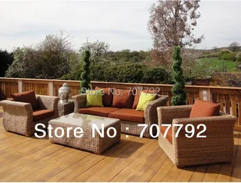 

Hot Sale Poly Rattan Garden Furniture 3 Seater Outdoor Polyrattan Sofa Set