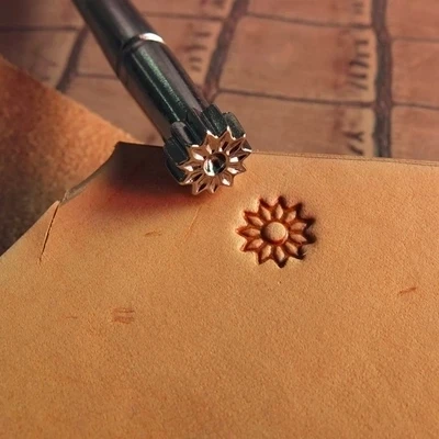 Красивый Подсолнух узор DIY Leather Craft седло делать тиснение