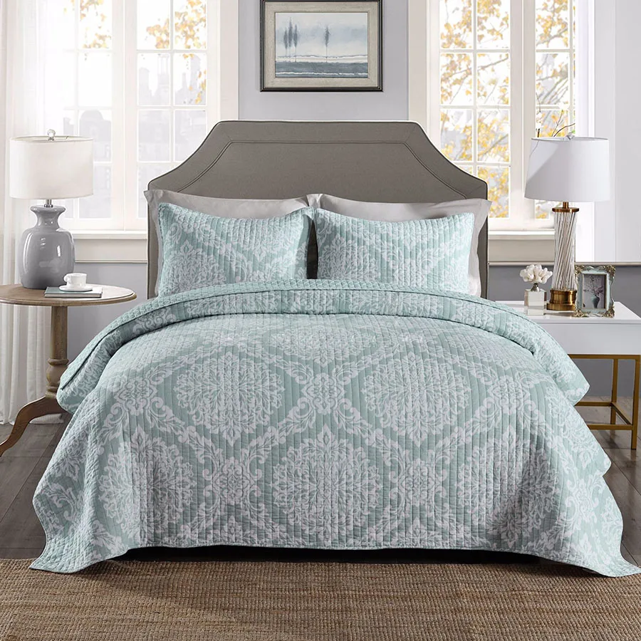 

Quality Soft BedSpread Quilt Set 3pcs/2pcs Coverlet Washed Cotton Quilts Quilted bedding Bed Covers Queen Twin Size Blanket
