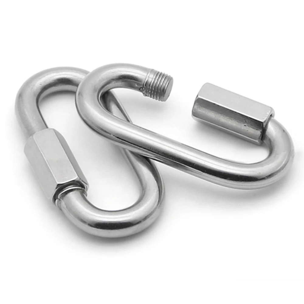 Carabine.. Extend screw M4-4mm Details about   Quick link Chain link Lock fastener 