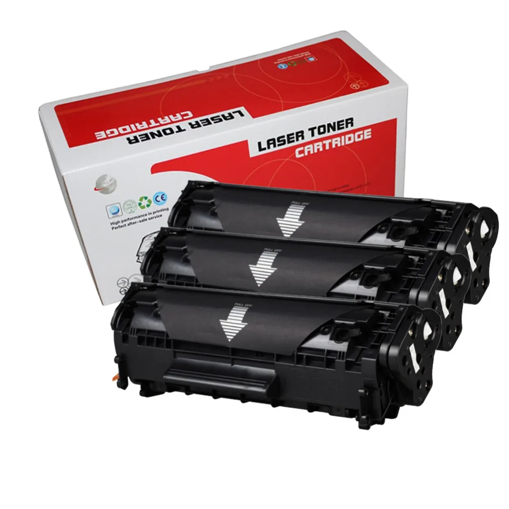 3 шт. совместимый тонер-картридж 2612a 12a 2612 q2612 Q2612A для принтера hp laserjet 1010 1020 1015 1012 3015