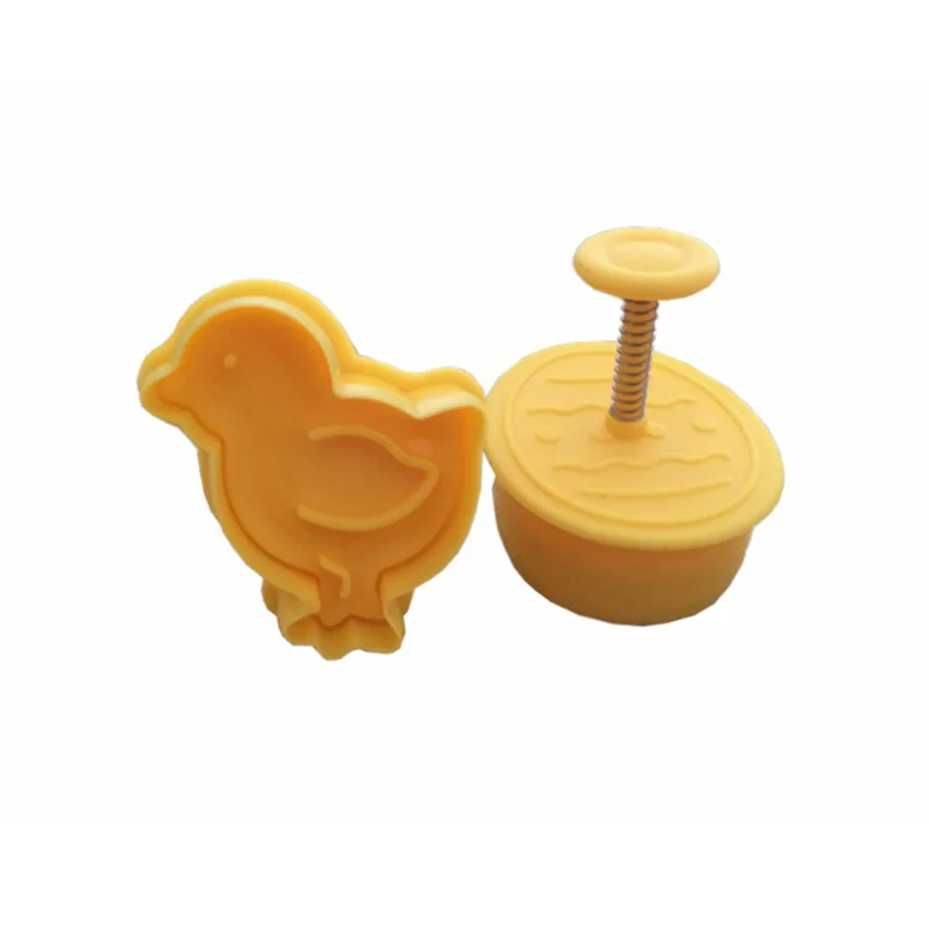 4 шт Пасхальный кролик шаблон пластиковые формы для выпечки Кухня печенье формочка печенья Плунжер 3D штампы инструменты для украшения тортов из мастики
