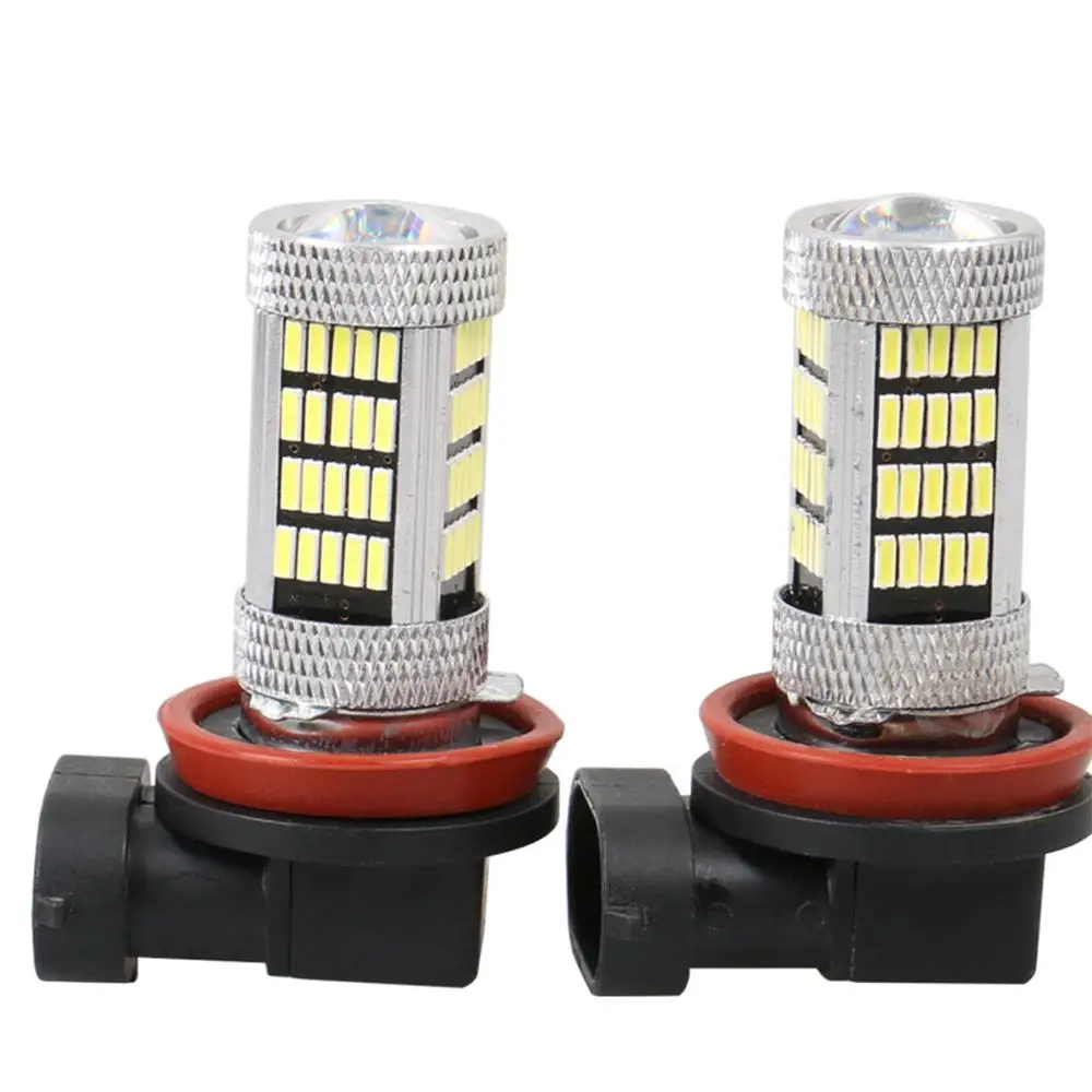 

2018 Car LED h7 Fog LED 9006 H11 H8 fog lights Replacement lamp for kia rio/ford focus White Red Blue Orange 92LED