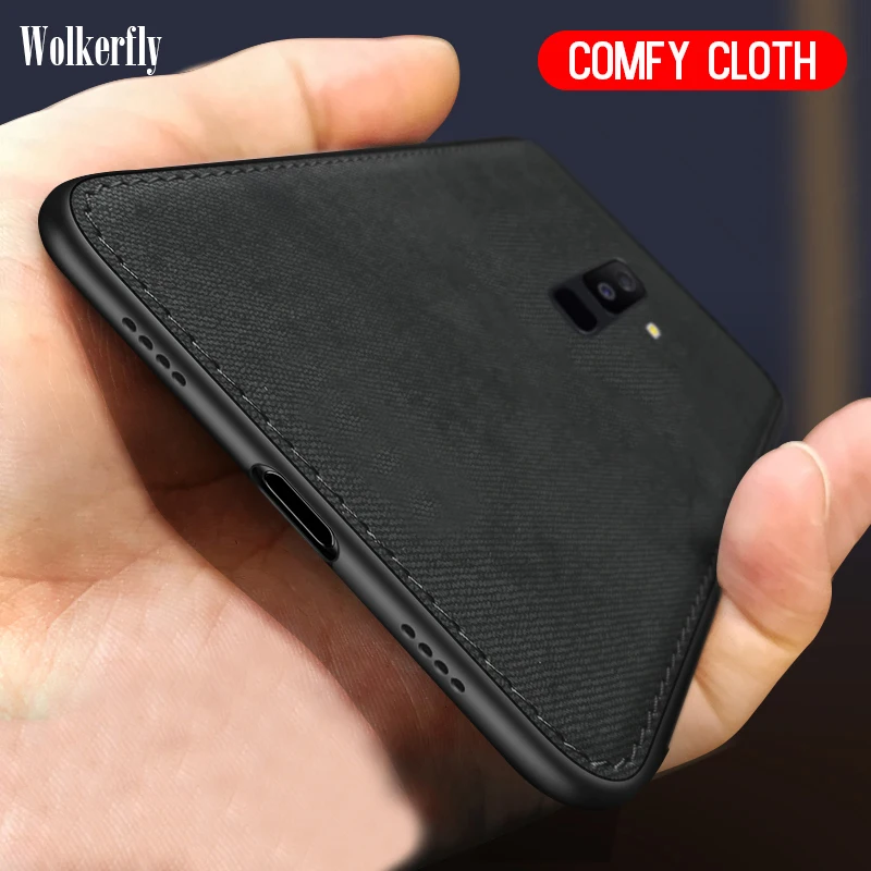 

Case For Samsung Galaxy S10 Plus S10E M10 M20 M30 Fabric Cloth TPU Cover For Samsung Galaxy M30 M20 M10 S10 A6 Plus 2018 Case