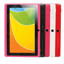 Yuntab Q88 7 дюймов Wi-Fi Розовый цвет планшет Android 4,4, 4 ядра, 8G ROM 512 M RAM, двойной Камера, внешний 3G, Allwinner A33