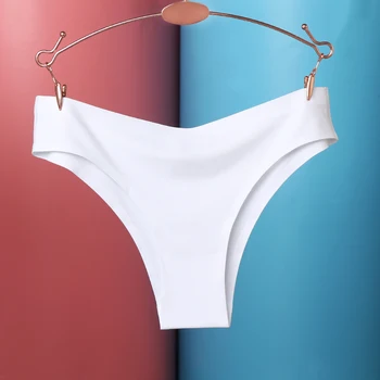

1PC High Quality Sexy Women Panty Comfortable Breathable Cotton Spandex Seamless Crotch Nice Gift Lady Invisible Underwear Thong