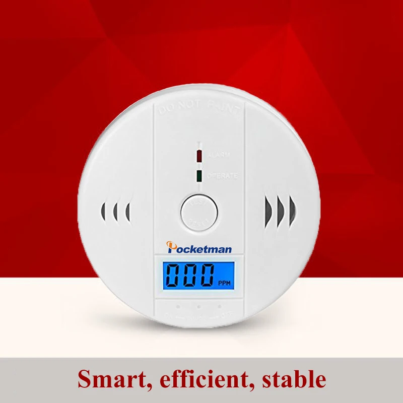 

LED Digital Display Carbon Monoxide Detectors Voice Strobe Home Security Safety CO Gas Carbon Alarm Detector Sensor Alarm