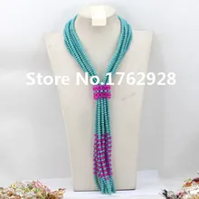 Модные Африканские свадебные бусы комплект ювелирных изделий Для женщин вечерние/события комплект ювелирных изделий Кристалл