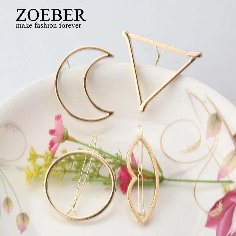 Женские заколки для волос ZOEBER треугольные в форме листа аксессуары волос|hairpin