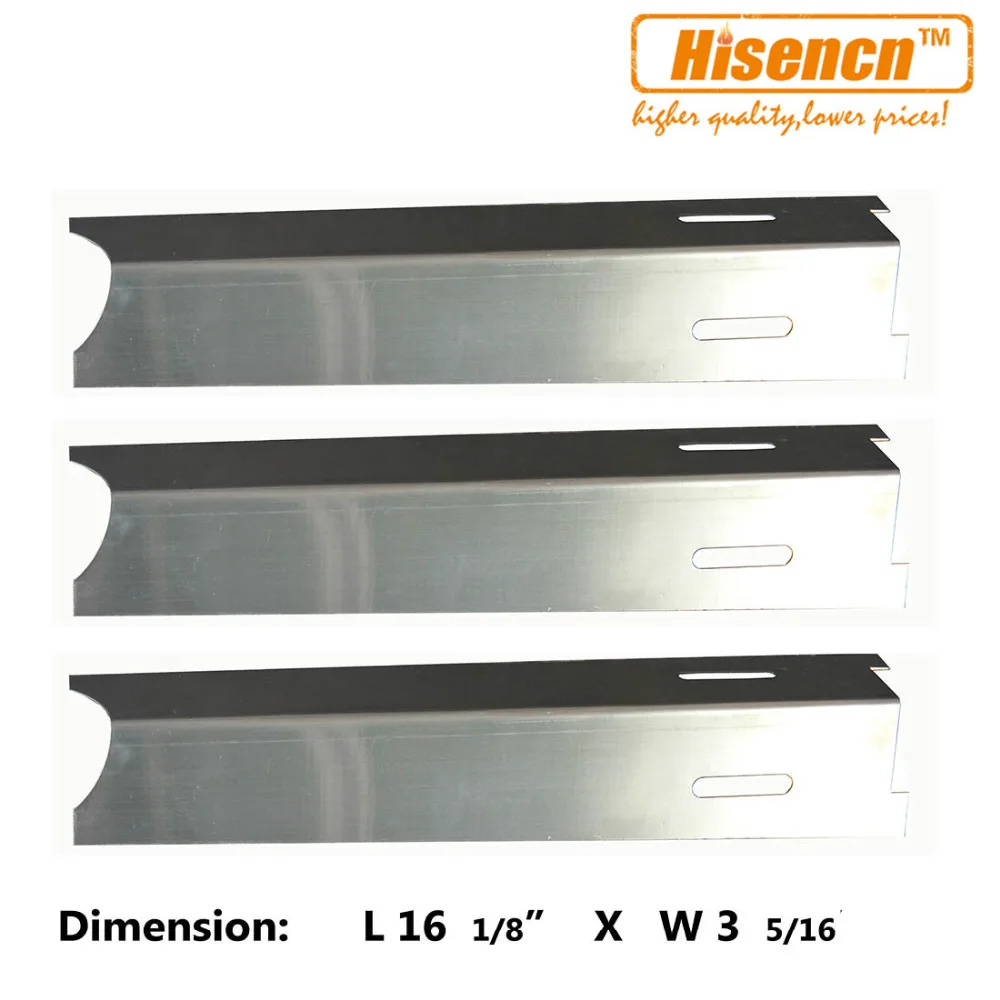 Hisencn 16.1 inch 92411 3pcs Gas Grill Heat Plate Stainless Heat Shield