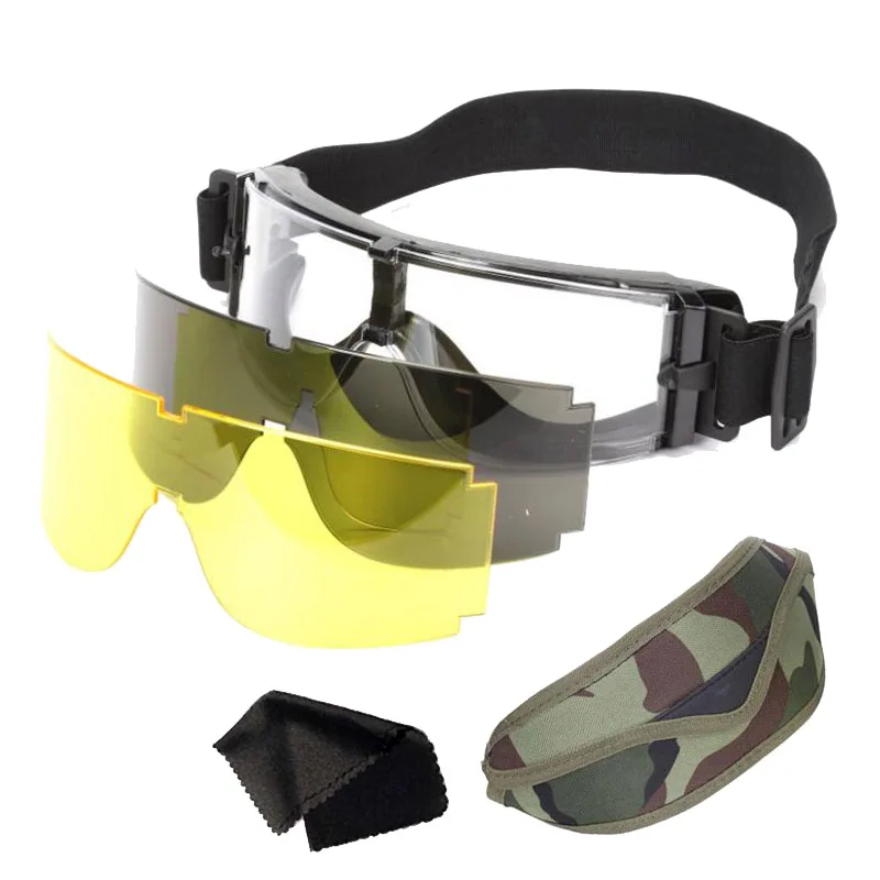 High Quality Tactical Goggles Military Airsoft Shooting X800 Motorcycle Sunglasses Men Windproof Wargame Protective Eye Glasses