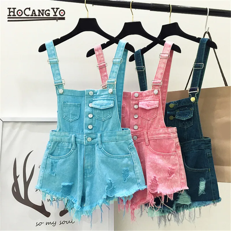 

NEW Women Playsuits Denim Overalls for Womens Short Rompers Casual Tracksuit Shorts Jumpsuits Female Cotton Jumpsuit Playsuit