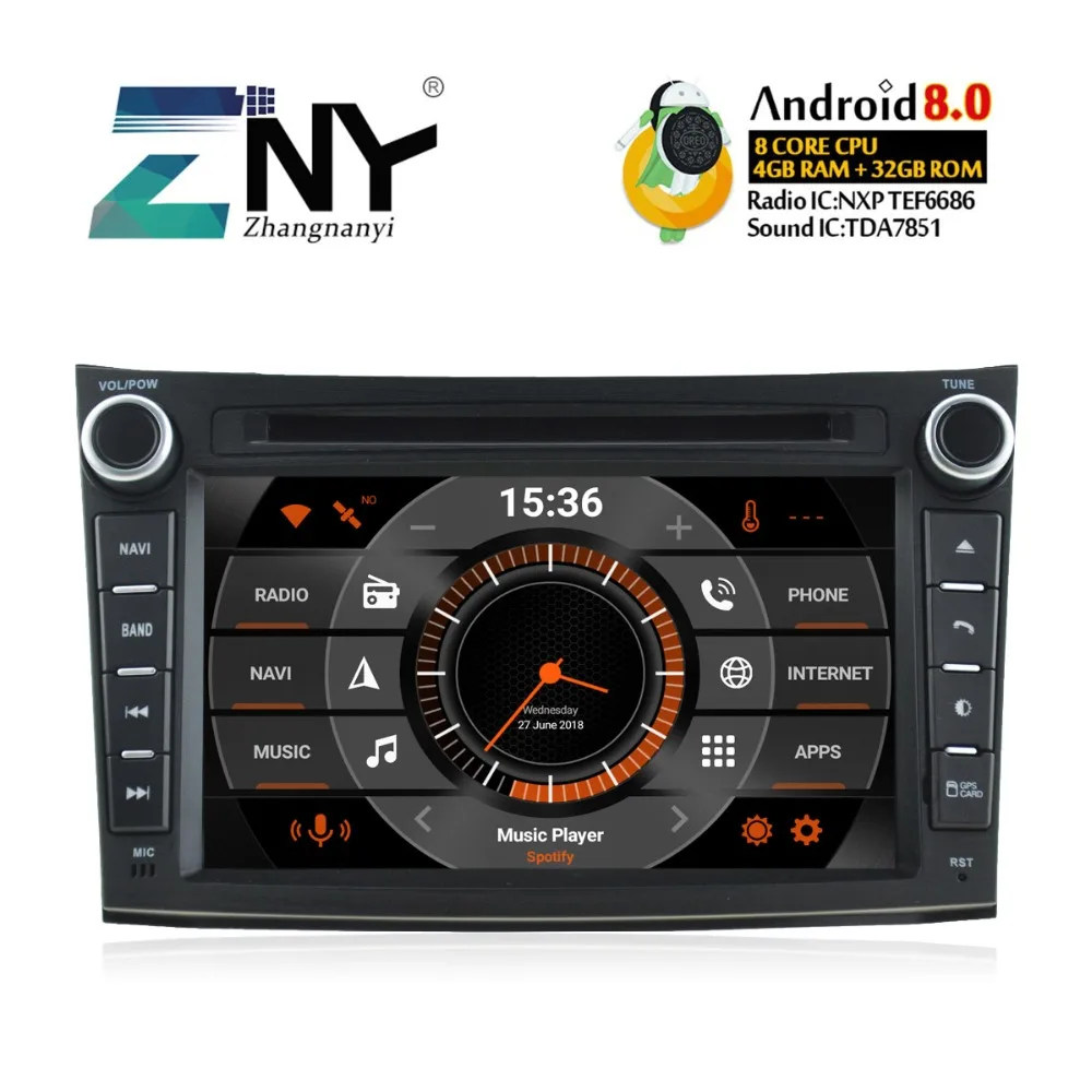 7" IPS In Dash 2 Din Android 8.0 Car DVD For Subaru Legacy Outback 2009