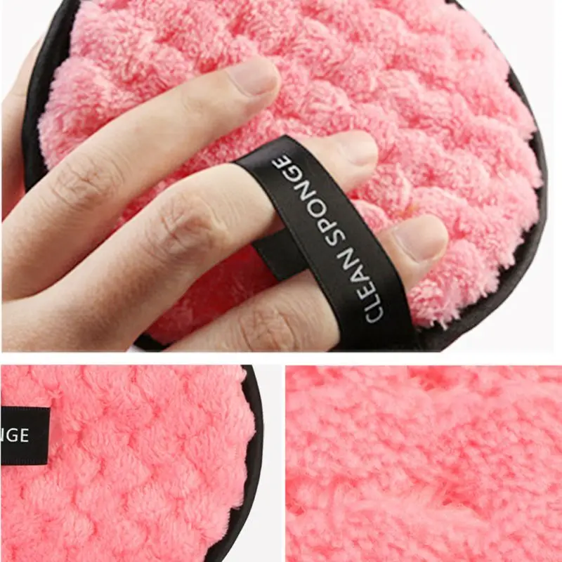 3/4 шт Макияж Губка для удаления рукава-крылышки мойка Чистка Хлопок, на которой можно прыгать многоразовые Смочите лицо буфами на рукавах мягкий натуральный очиститель инструменты