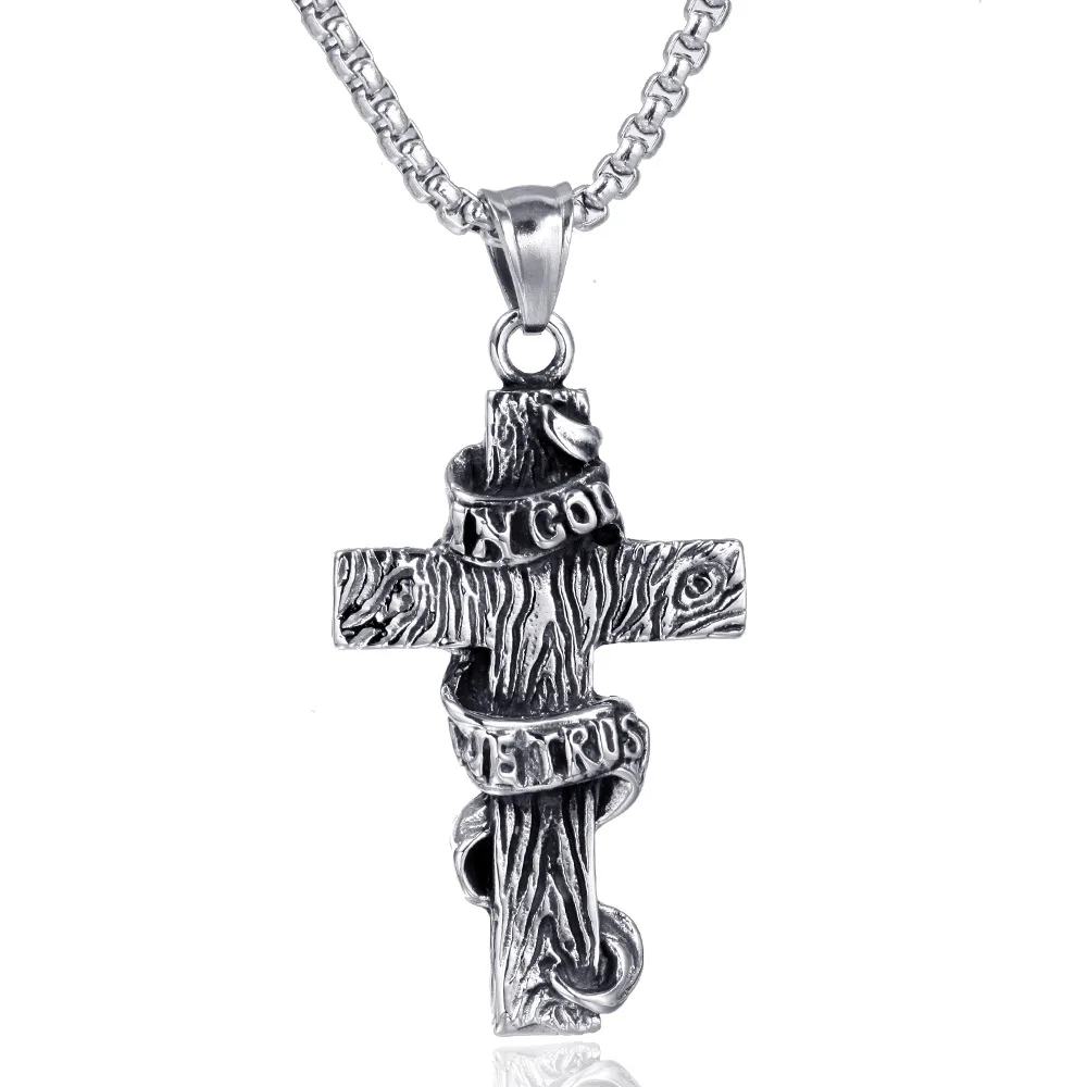 

Stainless Steel Religious Christian Tentacle Cross Man Men Necklaces Chain Pendants Amulet for Male Boy Fashion Jewelry Gift