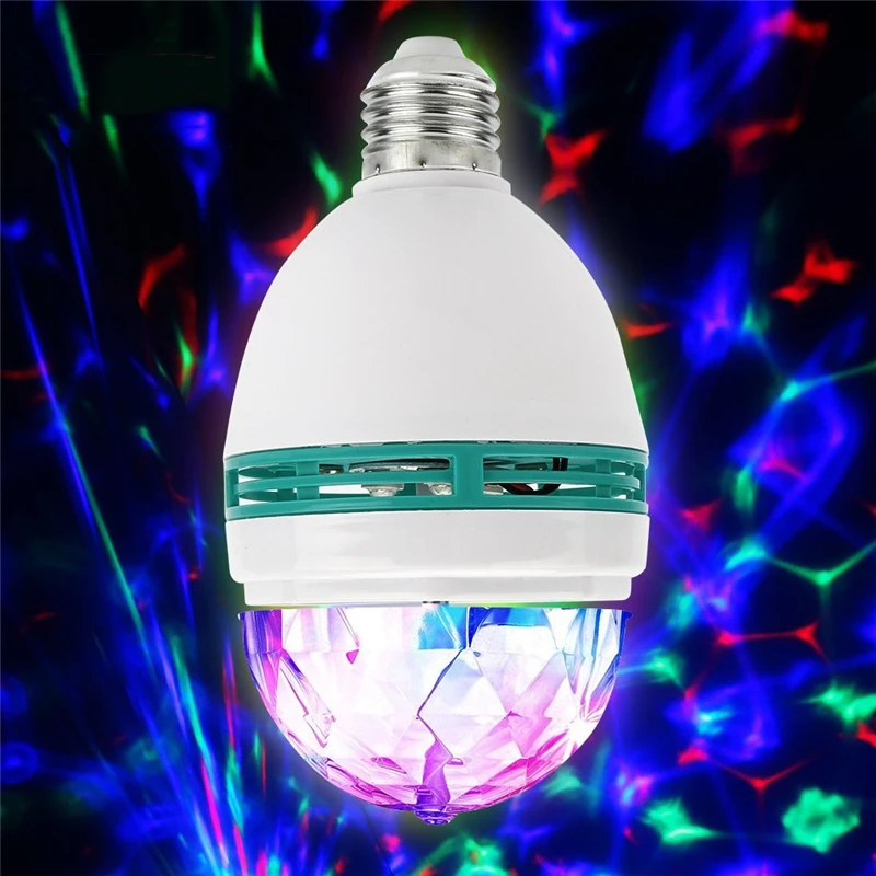 E27 светодиодная сценическая лампа RGB 6 Вт кристалл магический шар лампа для DJ KTV par диско светильник лазерный вечерние светильник s Рождественский проектор вечерние диско