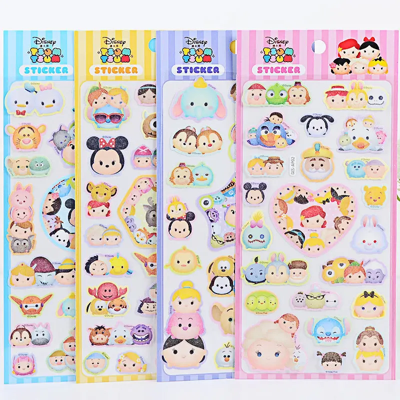 

1 Sheet Cute Mickey Paper Stickers Post Decorative Stickers Album Stick Label