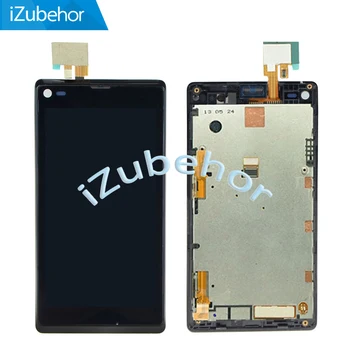 

100% Warranty Black and White LCD Display Screen with touch screen digitizer +frame assembly for Sony Xperia L C2104 C2105 S36h