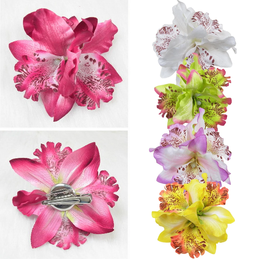 Приморский праздник Путешествия Фото моделирование три клапана Таиланд фаленопсис брошь Свадебная Орхидея цветок аксессуары для волос двойного назначения