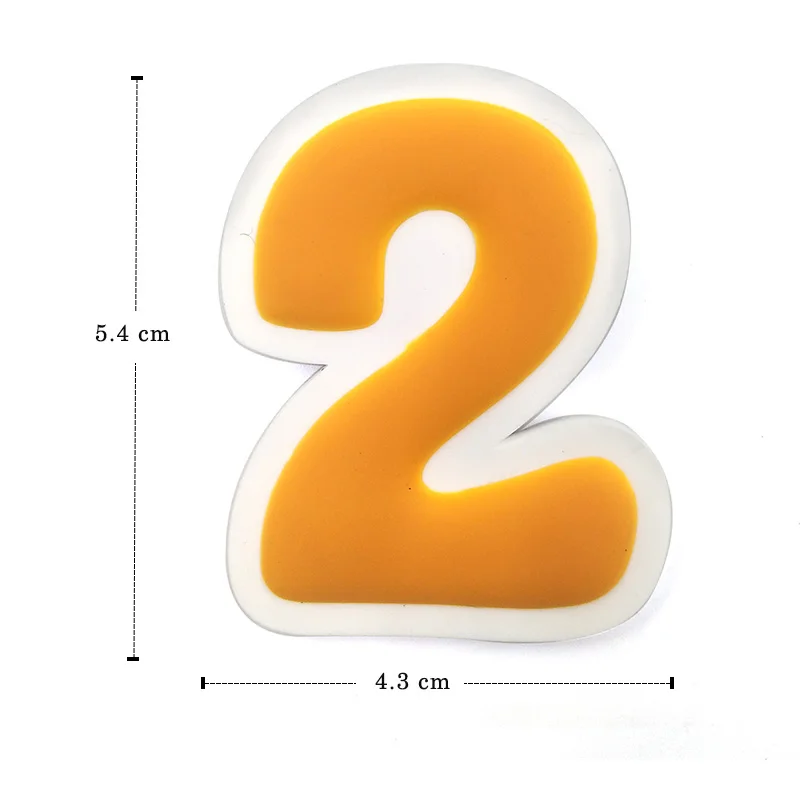 Знак номера магниты на холодильник мультфильм математические символы Белая Доска стикер магниты на холодильник дети размещение сообщения украшение дома - Цвет: Number 2