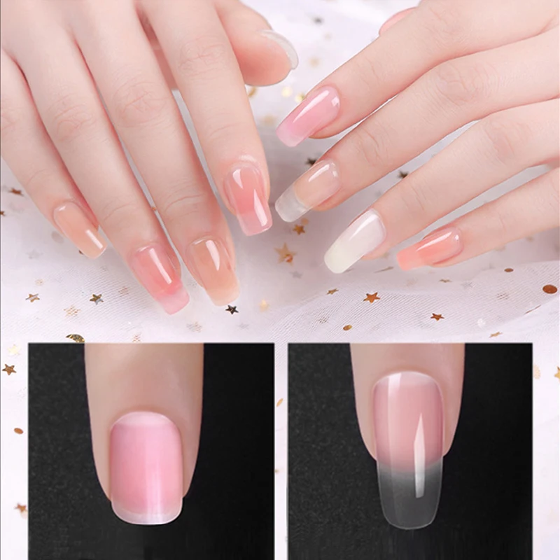 30 г/15 г polygel прозрачный белый Полиакриловый гель для ногтей УФ светодиодный