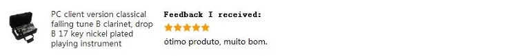 Классическая падающая Мелодия B кларнет капля Bb 17 ключ никелированный игровой инструмент кларнет в B Бесплатный кларнет мешок