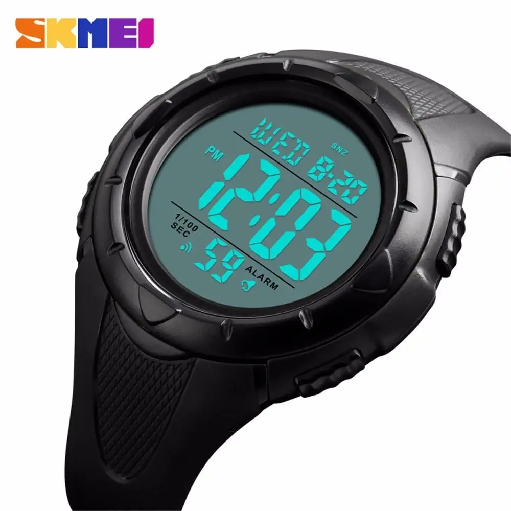 

SKMEI 1535 Casual Men's Watch Large Dial Week Display Sports Watch Simple Outdoor Waterproof Tactical Digital Watch reloj hombre