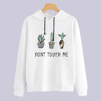

2019 Funny I AM Cool Letters Letters Printed Hoodies Women harajuku Long Sleeve Hooded Cartoon Sweatshirts Tops