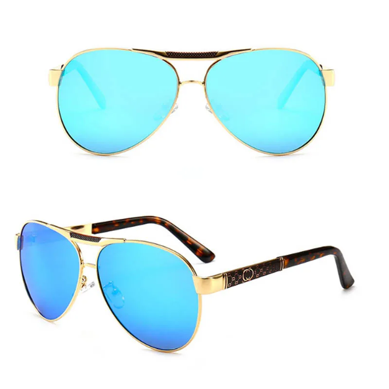 Zyomy модные очки овальная металлическая оправа Oculos de sol поляризованные очки для вождения брендовые Дизайнерские мужские солнцезащитные очки мужские очки - Цвет линз: C8