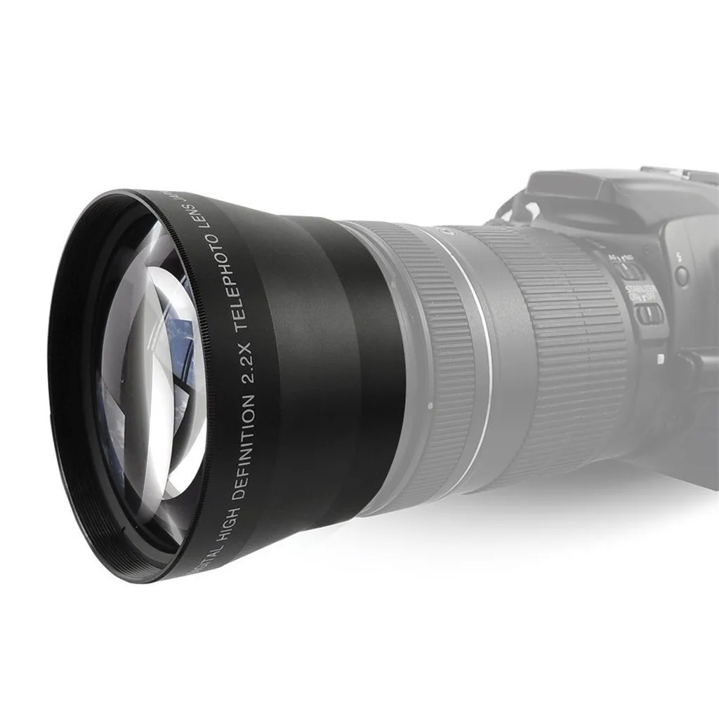 Профессиональный HD 67 мм 2.2X широкоугольный объектив для цифровой зеркальной