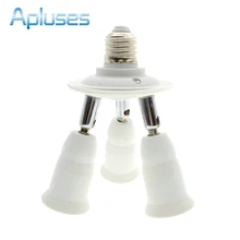 Регулируемый 3 in1 E27 База Светодиодный гнездо для патрона лампы сплиттер свет лампы адаптер держатель может составлять 1-3 круглые светодиодные лампы Высокое качество