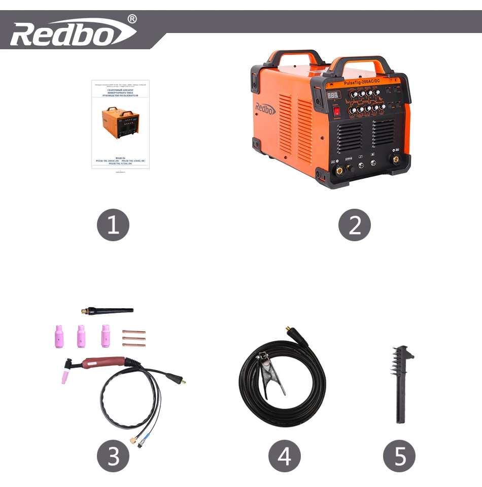 Сварочный аппарат REDBO TIG-200P AC/DC mos Intenter TIG